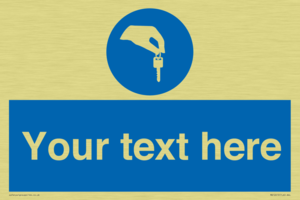 Custom Mandatory Keys Sign